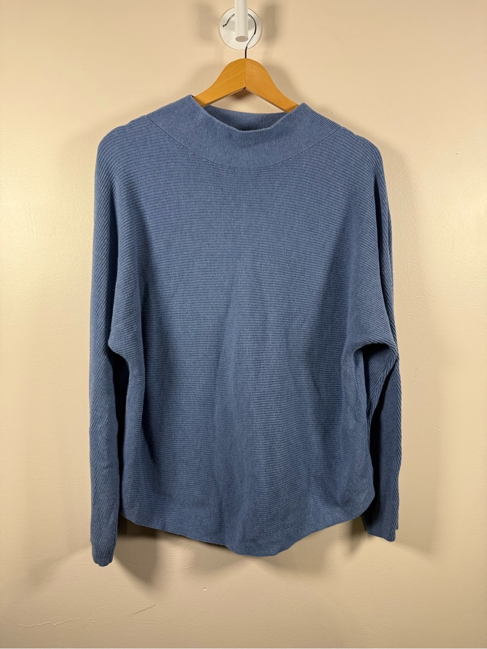 lululemon athletica Dusty Blue Ribbed Crew Sweater